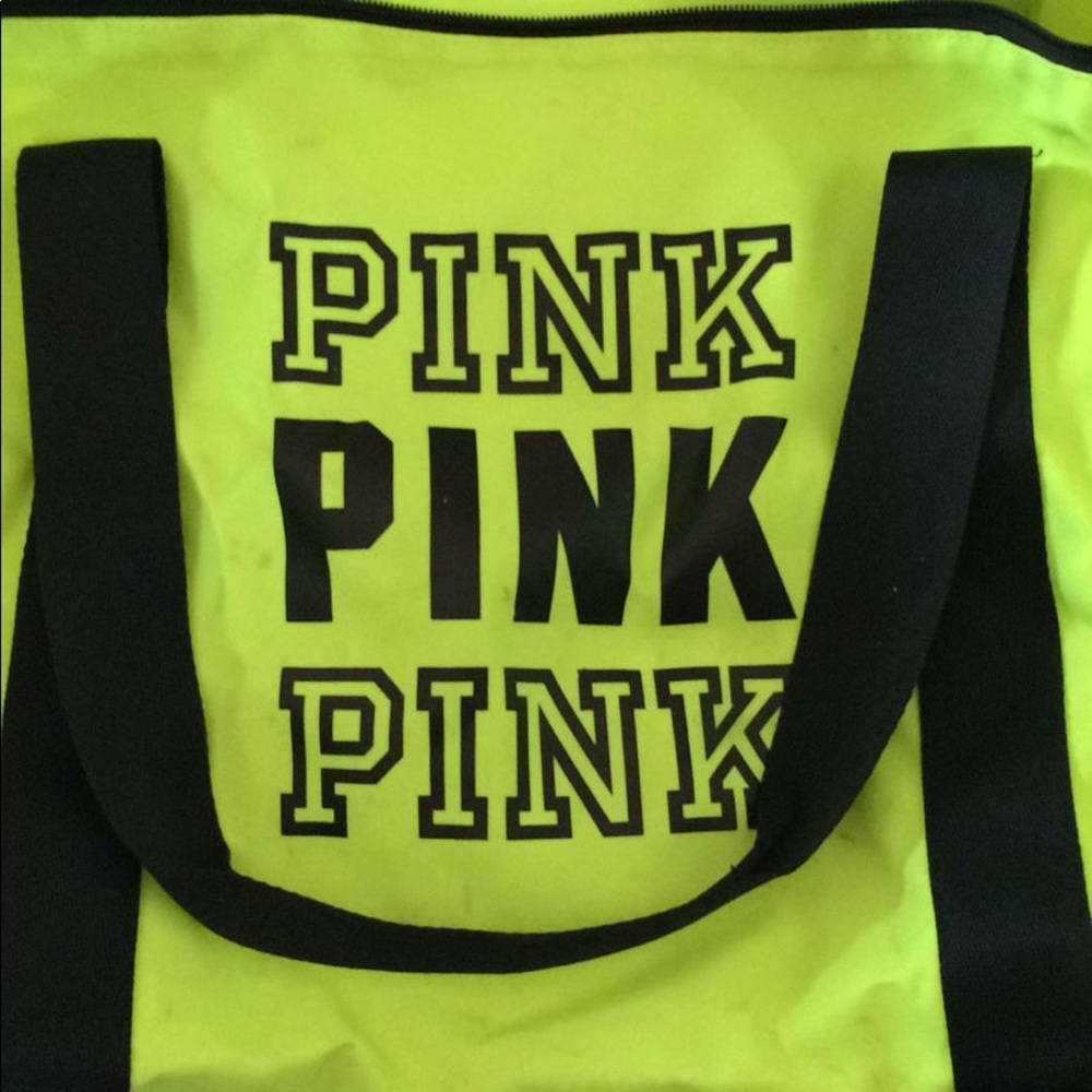 Pink duffle